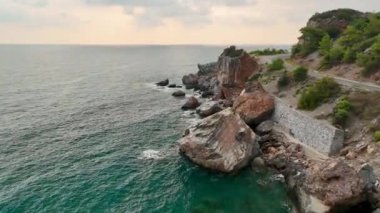 Muhteşem deniz kayası dokusu