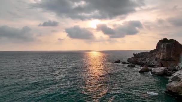 Impressionante Mar Textura Rochosa — Vídeo de Stock