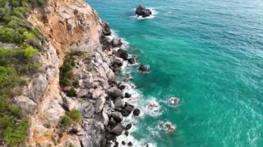 Muhteşem deniz kayası dokusu