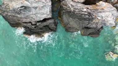 Muhteşem deniz kayası dokusu