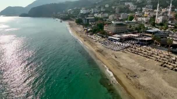 Pôr Sol Colorido Sobre Cidade — Vídeo de Stock