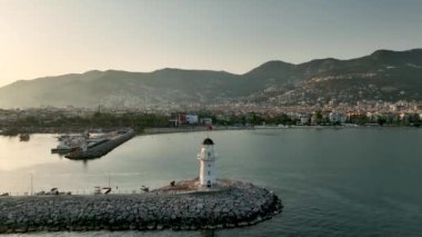 Light House Aerial view 4K