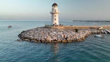 Light House Aerial view 4K