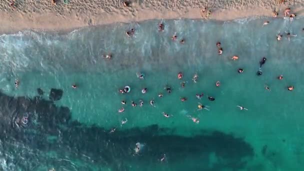 蔚蓝的大海质感土耳其 — 图库视频影像