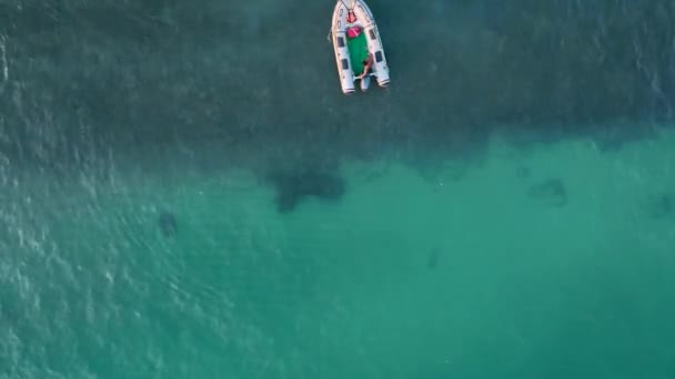 Textura Azul Del Mar Turquía Alanya — Vídeos de Stock