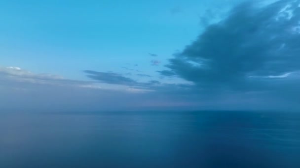 Cloudy Sunset Sea — Stok Video