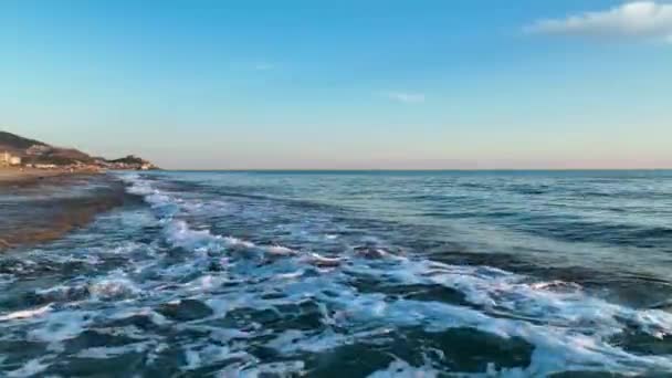 Textura Playa Rocosa — Vídeo de stock