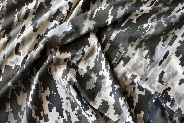 우크라이나 위장복이야 모양의 패턴의 입는다 우크라이나 헌병의 군복을 — 스톡 사진