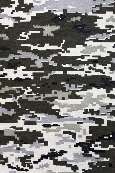 Ύφασμα Υφή Του Ουκρανικού Στρατιωτικού Pixeled Καμουφλάζ Παντελόνι Σχέδιο Camo — Φωτογραφία Αρχείου