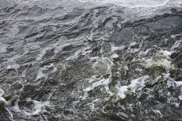 Ondas Água Rio Mar Encontram Durante Maré Alta Maré Baixa — Fotografia de Stock