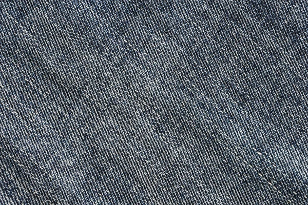 ダークブルーのデニム生地の詳細な抽象的な質感 古いデニムパンツ生地の背景画像を閉じる — ストック写真