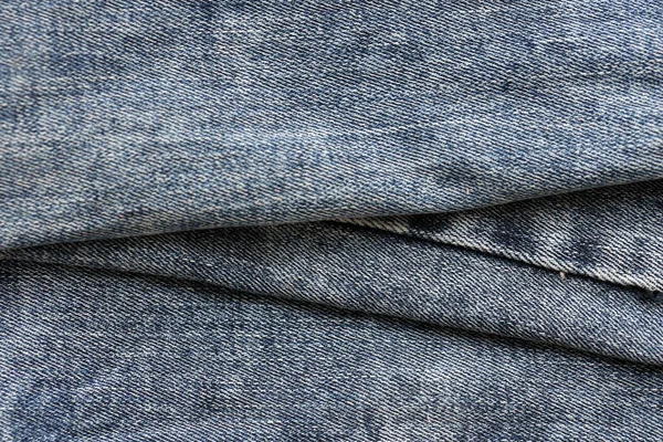 Detaljerad Abstrakt Textur Mörkblå Denimduk Bakgrundsbild Gamla Begagnade Jeansbyxor Tyg — Stockfoto