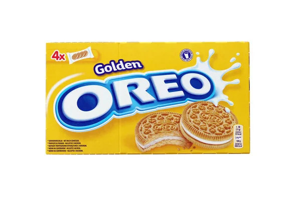 Ternopil Ukraine May 2022 Oreo Golden Crispy Cookie Box Brand — Foto de Stock
