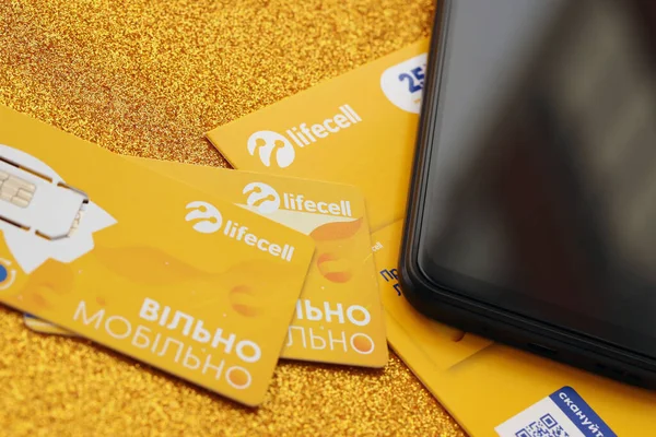 Ternopil Ukraine Липня 2022 Lifecell New Sim Card Free Contract — стокове фото