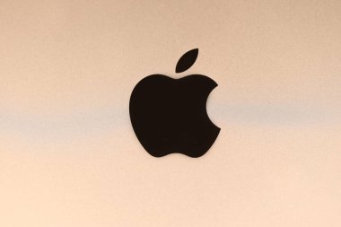KHARKIV, UKRAINE - JANUARY 27, 2021: Brand new Apple iPad golden body surface with company logo. Apple Inc. is an American technology company headquartered in California