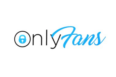KHARKIV, UKRAINE - FEBRUARY 17, 2021: Onlyfans service logo printed on white paper. OnlyFans is content subscription service based in London, United Kingdom