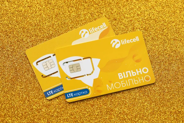 Ternopil Ukraine Липня 2022 Lifecell New Sim Card Free Contract — стокове фото