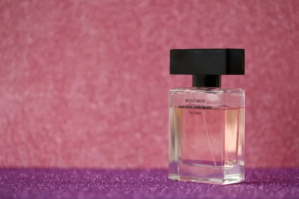 Ternopil Ukraine September 2022 Narciso Rodriguez Musc Noir Perfume Bottle — Stockfoto
