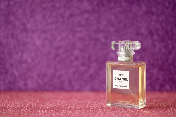 Grodno, Belarus - 02.22.2022: Chanel EAU Tendre Perfume On A