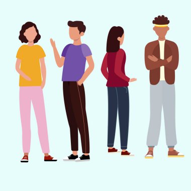 Farklı pozlarda poz verenler