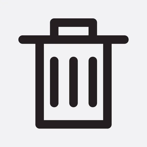 Delete Trash Garbage Icon Website App Icon Design Inspiration Solid — Stock Vector