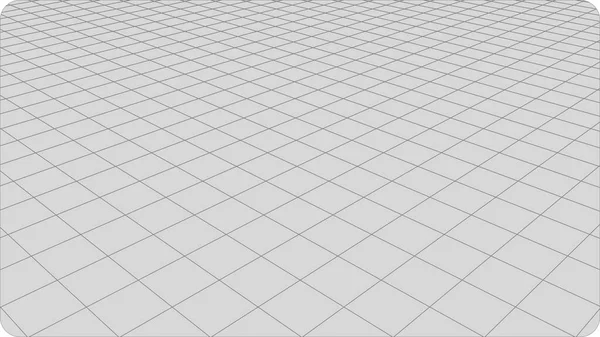Vektör perspektifi örgüsü. Tel çerçeve beyaz ufuk 3D örgü. Perspektif ızgara arkaplan dokusu.