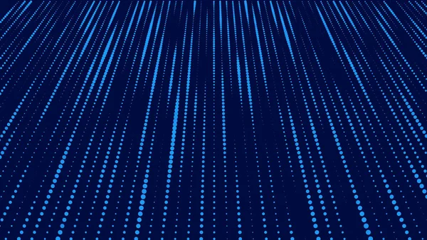 Vektör arkaplan matrisi. İkili kod. Siyah arka planda düşen mavi sayılar. Cyborg programlama ve hack konsepti.