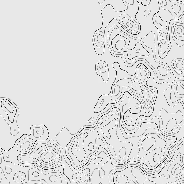 Topografik harita arkaplanı. Coğrafi soyut şebeke. Vektör Resmi