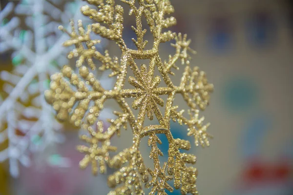 Χριστουγεννιάτικη Νιφάδα Χιονιού Διακοσμητική Διακόσμηση — Φωτογραφία Αρχείου