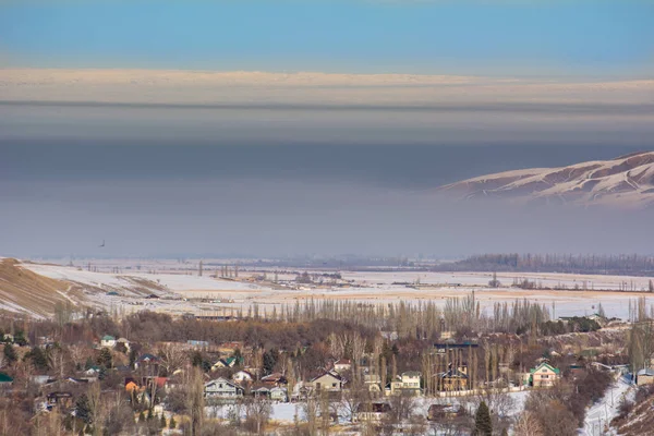 smog over the city of Bishkek, Kyrgyzstan