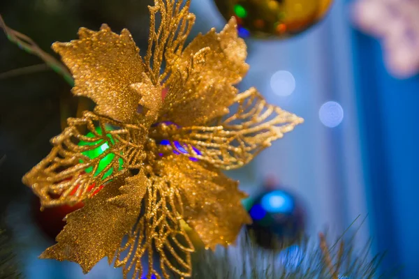 Floco Neve Natal Como Uma Decoração Decorativa — Fotografia de Stock