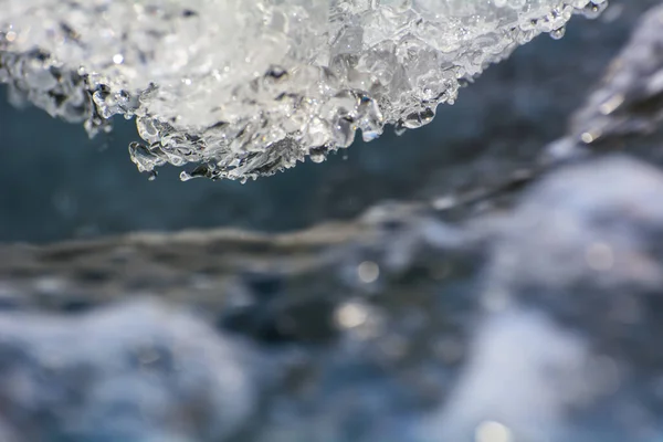 Spring Ice Mountain River — Stock Photo, Image