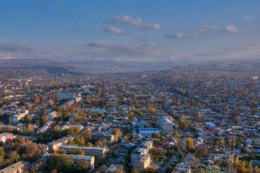 Günbatımında SulaimanToo, Osh şehri, Kırgızistan