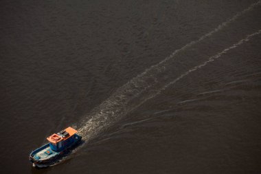 Brezilya 'da deniz manzaralı tekneler 