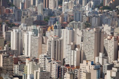 SAO PAULO BRAZİL ŞEHRİ AERİAL VİEW. Yüksek kalite fotoğraf