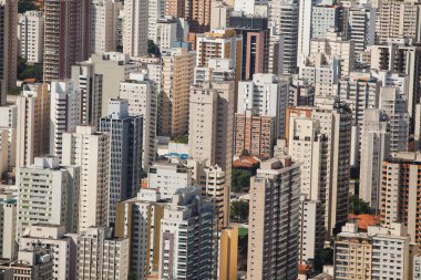 SAO PAULO BRAZİL ŞEHRİ AERİAL VİEW. Yüksek kalite fotoğraf
