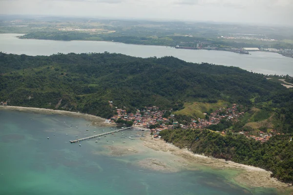 Veduta Aerea Delle Barche Mare Brasile — Foto Stock