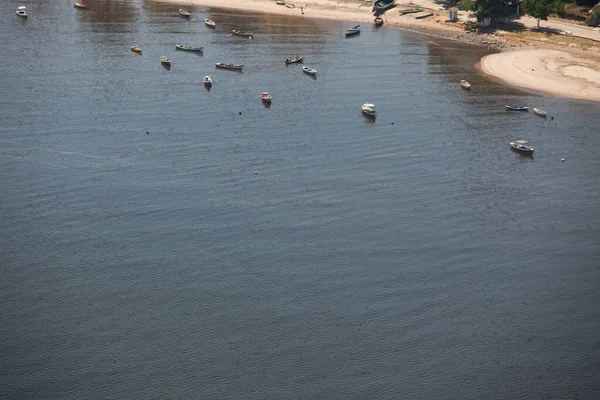 Luftaufnahme Von Booten Meer Brasilien — Stockfoto