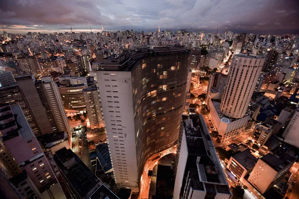SAO PAULO BRAZİL ŞEHRİ AERİAL VİEW. Polis binası. Yüksek kalite fotoğraf