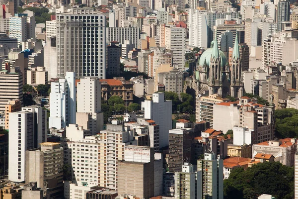 Ász Paulo Brazil City Aerial View Kiváló Minőségű Fénykép — Stock Fotó