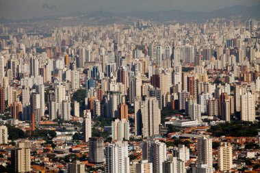 SAO PAULO BRAZİL ŞEHRİ AERİAL VİEW. Yüksek kalite fotoğraf