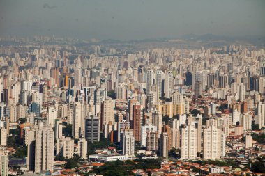 SAO PAULO BRAZİL ŞEHRİ AERİAL VİEW. Yüksek kalite fotoğraf