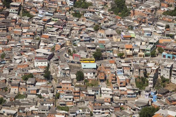 Sao Paulo Brasil Cidade Condomínio Aerial Favela Favela Vejam Foto — Fotografia de Stock