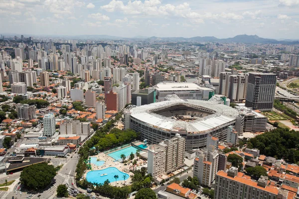 SAO PAULO BRAZİL ŞEHRİ AERİAL Arena Allianz - Palmeiras ViEW. Yüksek kalite fotoğraf
