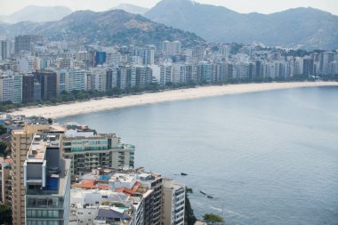Brezilya 'nın güneydoğu bölgesi Rio de Janeiro' daki plajların hava manzarası