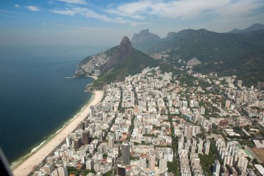 Brezilya 'nın güneydoğu bölgesi Rio de Janeiro' daki plajların hava manzarası