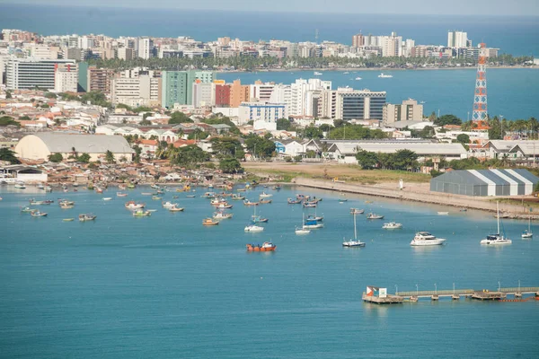 Luchtfoto Van Stranden Maceio Alagoas Noordoostelijke Regio Van Brazilië — Stockfoto
