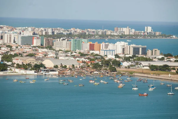 Vista Aérea Das Praias Maceió Alagoas Nordeste Brasil — Fotografia de Stock