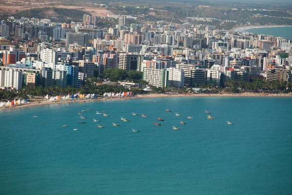 Luchtfoto Van Stranden Maceio Alagoas Noordoostelijke Regio Van Brazilië — Stockfoto