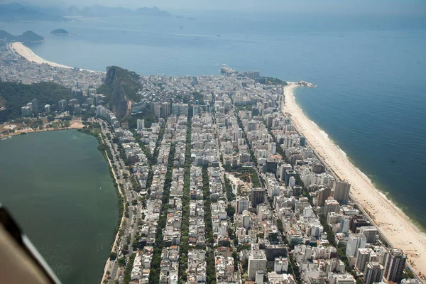 Brezilya 'nın güneydoğu bölgesi Rio de Janeiro' daki plajların hava manzarası